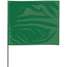 Marking Flag, 15", Green,Pvc,