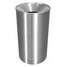 Trash Can,Round,33 Gal.,Silver