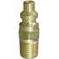 Coupler Plug,(m)npt,1/4,Brass