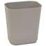 Wastebasket,Gray,14 Qt