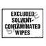 Excluded Solvent Contam Label