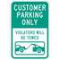 Parking Sign,18"H,12"W,Aluminum