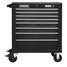 Rolling Cabinet,Black,41" H,8