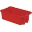 Stack And Nest Bin,24 In L,Red