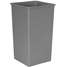 Trash Can,Square,50 Gal.,Gray