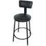 Round Stool, Backrest, 24-33IN