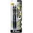 Gel Pen,Med,Black,Pk 2