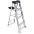 Stepladder, Al,4 Ft.H,300lb