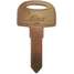 Key Blank,Brass,1679,Pk 10