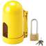 Locking Cylinder Cap,Yellow,