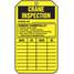 Inspection Record Tag,Black/