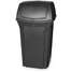 Trash Can,35 Gal.,Black