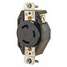 Locking Receptacle,Black,