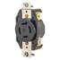 Locking Receptacle,Black,125/