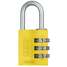 Combination Padlock,Side,Black/