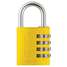 Combination Padlock,Side,Black/