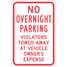 Sign,No Overnight Parking ,18