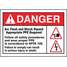 Label,3-1/2x5,Danger Arc Flash