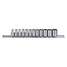 Socket Set,1/4",Metric,Chrome,