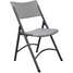 Folding Chair,Blow Molded,Gray,