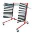 10 Slot Mobile Glass Rack