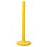 Barrier Post,40 In. H,Yellow,