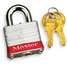 Lockout Padlock,Steel,Red,2