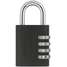 Combination Padlock,Side,Black/