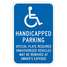 Ada Handicapped Parking Sign,