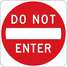 Do Not Enter Traffic Sign,24"