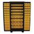 Bin Cabinet,Louvered,78"H,36"W,