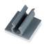 Cable Clip,Top Entry,Gray,PK25