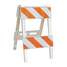 Type 2 Barricade,Orange/White