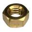 Hex Nut,1/4-28,Brass,Plain,