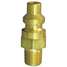 Coupler Plug,(m)npt,1/4,Brass