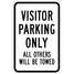 Visitor Parking Sign,18" x 12"