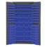 Bin Cabinet,Louvered,72"H,36"W,