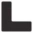 Floor Tape,Black,6 inx6 In,L,