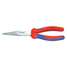 Long Nose Plier,8" L,Serrated