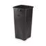 Trash Can,Square,23 Gal.,Black