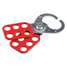 Lockout Hasp,Red,Steel,4-1/2" L