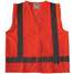 Safety Vest,Orange/Red,L,Hook-