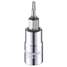 Socket Bit, Steel, 1/4 In,