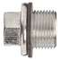 Oil Drain,1-1/2" Dia.,3" W,