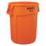 Trash Can,Round,Open,44 Gal.,