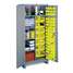 Bin Cabinet,82"x36"x21",Dvgry,