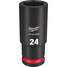 Deep Impact Socket,Steel,24 MM