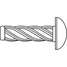 U-Drive Screw,Zinc,1/4"L,