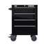 Roller Cabinet,Black,4-Drwr,