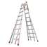 Telescoping Step Ladder,17ft,